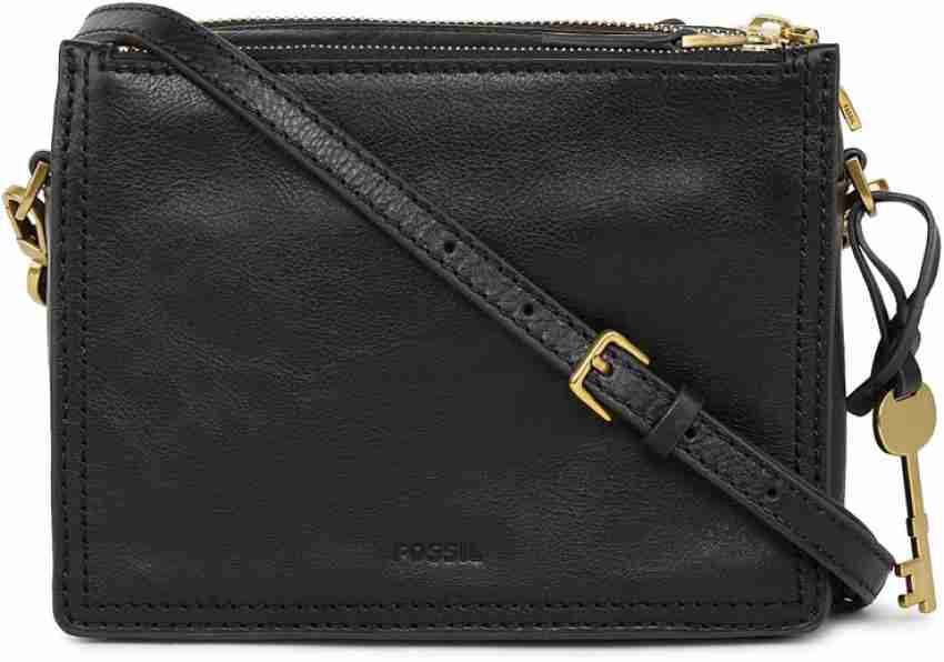 FOSSIL Black Sling Bag Campbell Black Price in India Flipkart