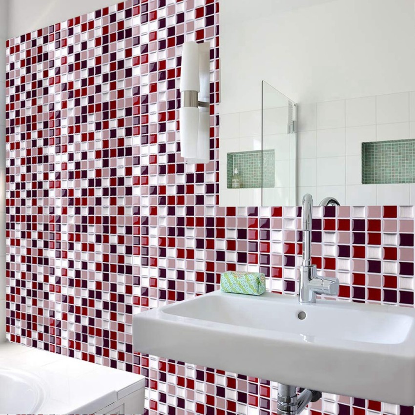 Smart Tiles Peel & Stick Self-Adhesive Kitchen & Bathroom Wall Tiles,  Milano Massa