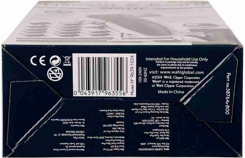 Cortadora de cabello wahl rinseable 9639 outlet