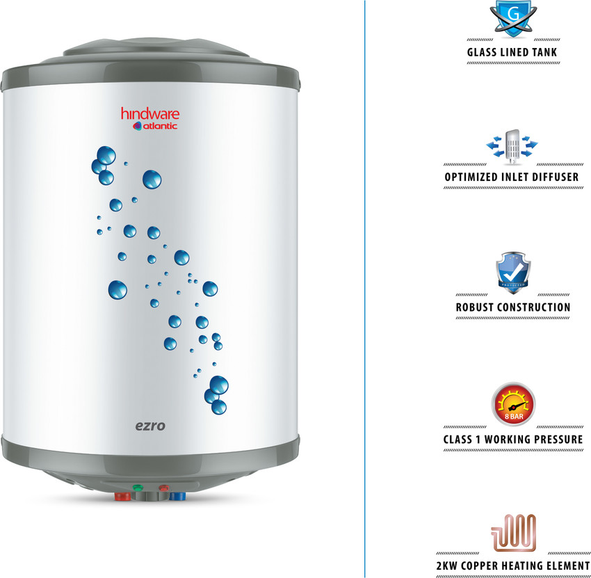 Hindware 15 L Storage Water Geyser (Ezro, White) Price in India - Buy  Hindware 15 L Storage Water Geyser (Ezro, White) online at Flipkart.com
