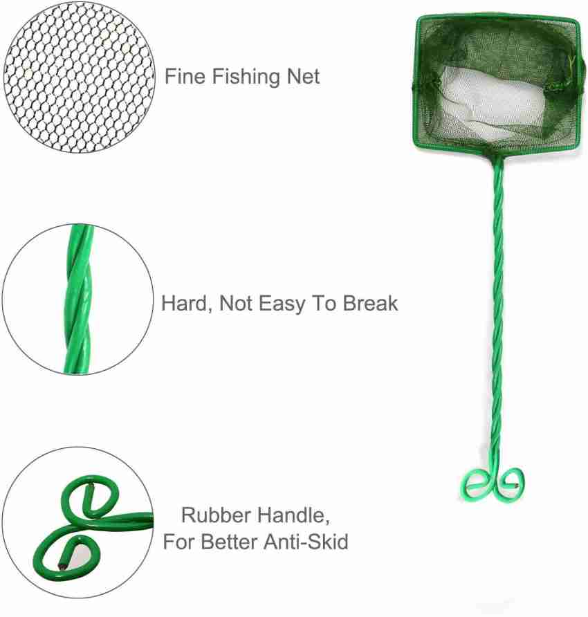 ADIOS Green Aquarium Fish Net, Fish Net for Fish Tank Mesh Fine Nylon Net  Safe for All Fish MFN Aquarium Fish Net