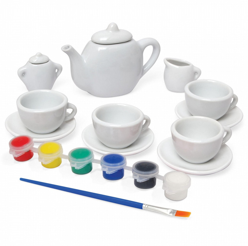 Paint your own ceramic tea set store