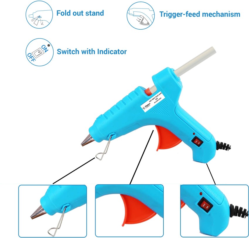  40W Mini Hot Glue Gun with Stand, 30pcs Glue Sticks