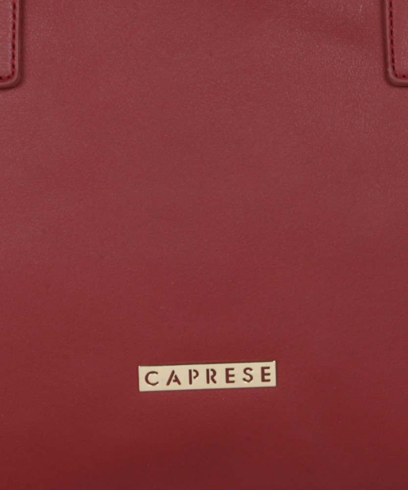 Caprese maroon cheap solid handheld bag