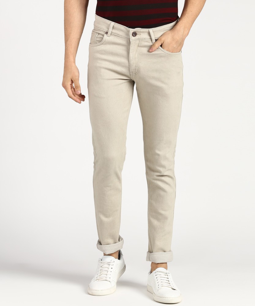 DUKE Regular Men Beige Jeans Buy DUKE Regular Men Beige Jeans