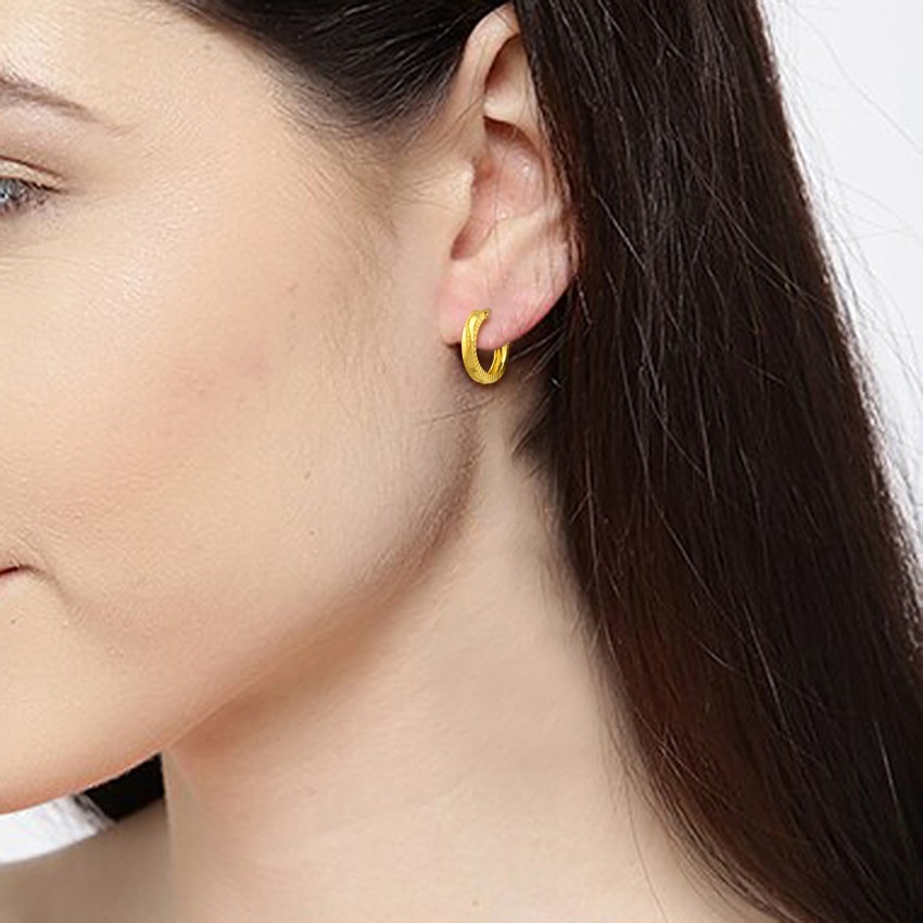 Gold earrings in store senco gold