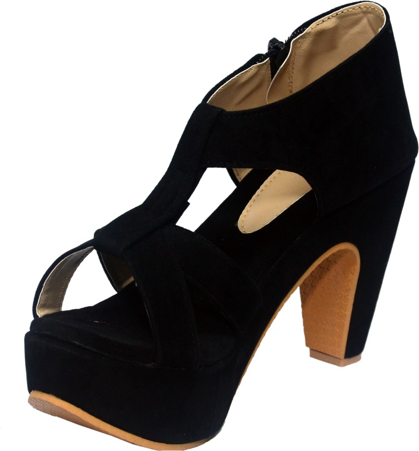 Buy MOSAC Women Block Heels Fashion Sandal Party Casual Sandal Zipper Sandal  for Women & Girls at