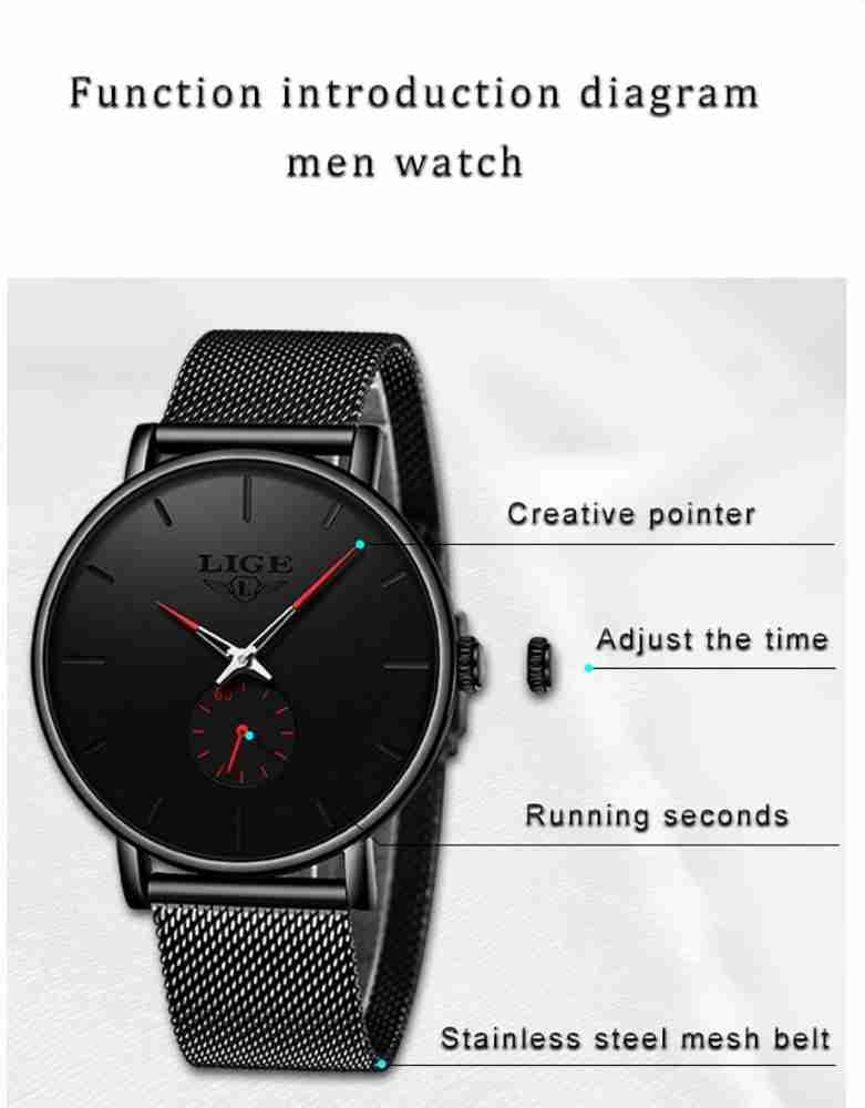 Lige watch sales band adjustment