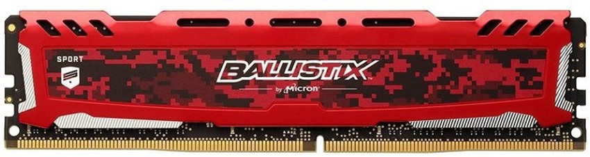 Crucial Ballistix Sport Gaming Memory DDR4 4 GB (Single Channel 