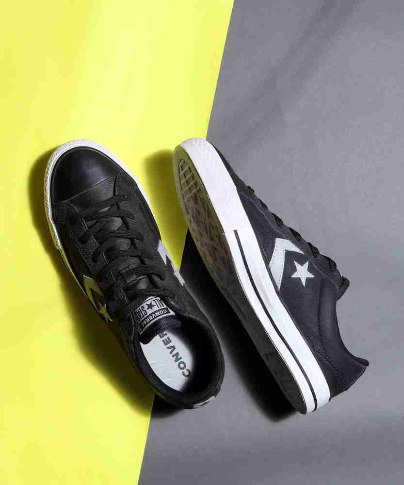 Converse star clearance player leather black