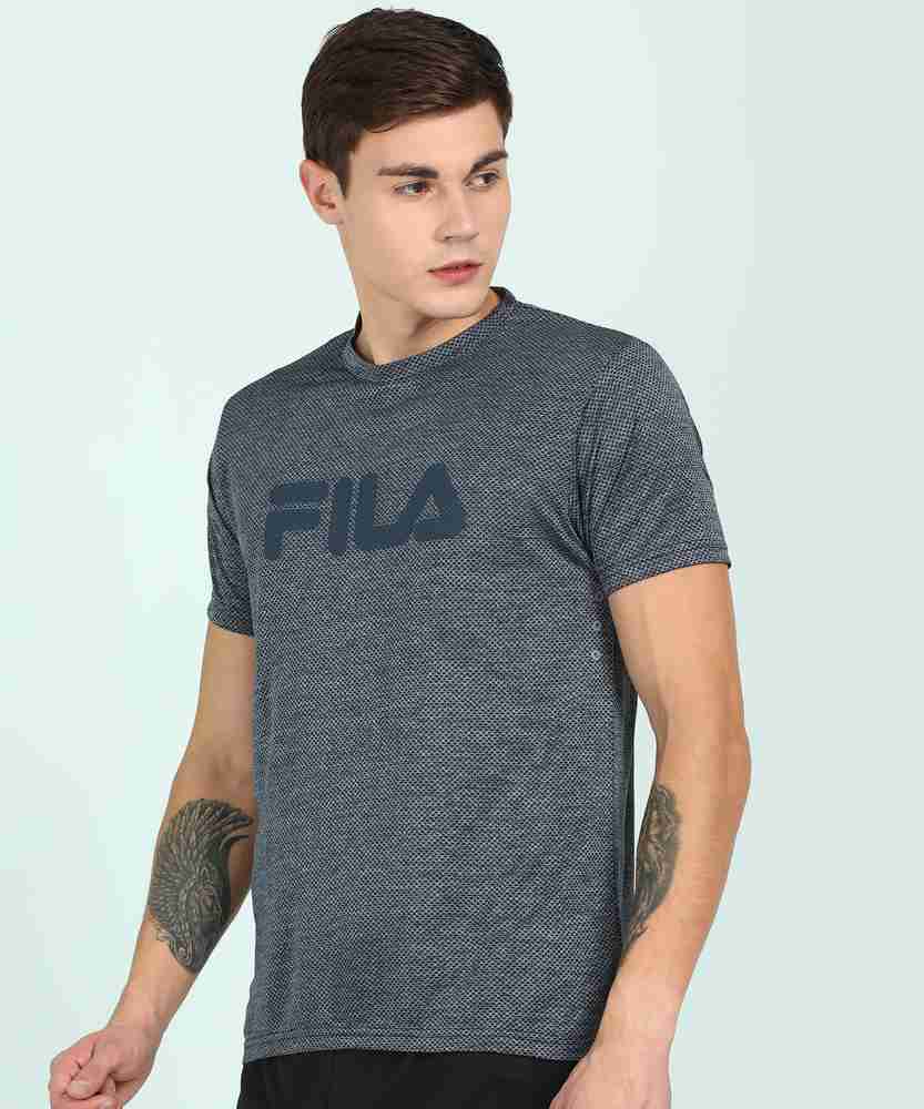 Fila shirt mens grey shop
