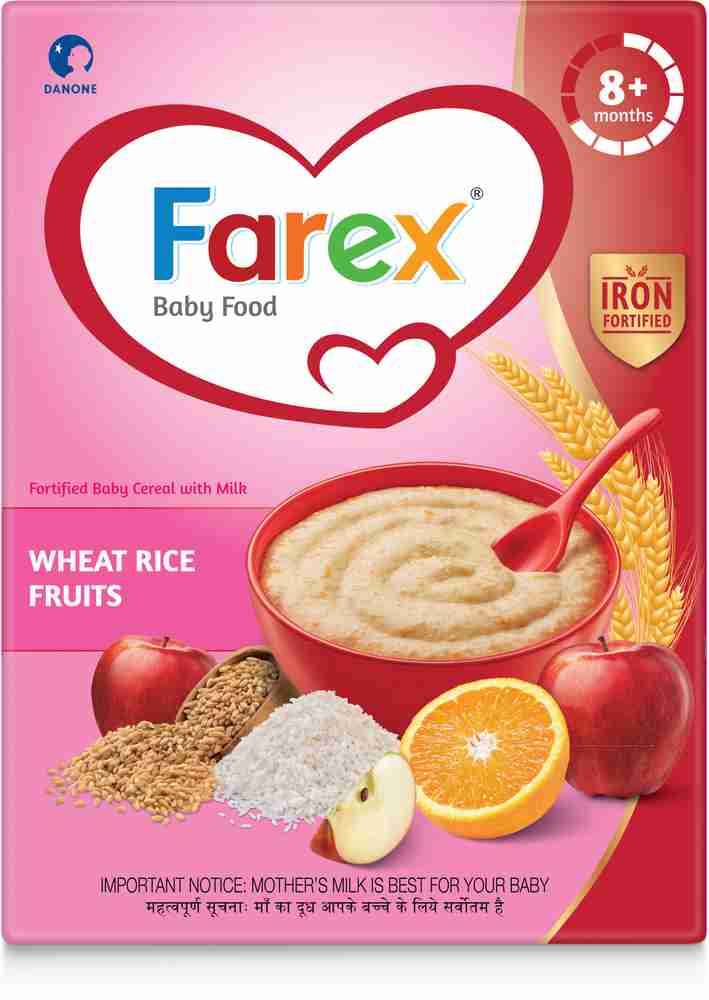 Farex Wheat Rice Fruits Fortified Baby Cereal Price in India Buy