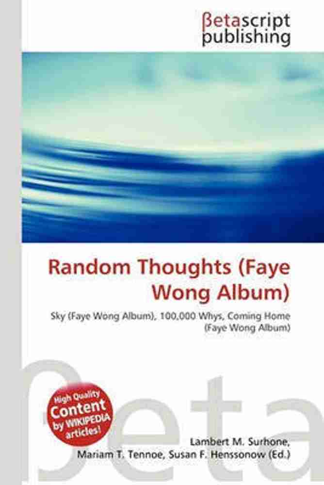 Random Thoughts Cd Faye Wong Random Thoughts
