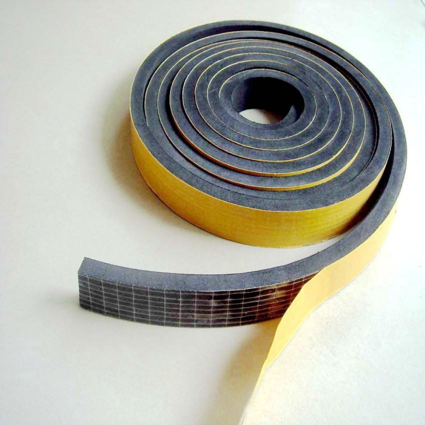  Neoprene Rubber Self Adhesive Strip : 1 Wide x 1/16