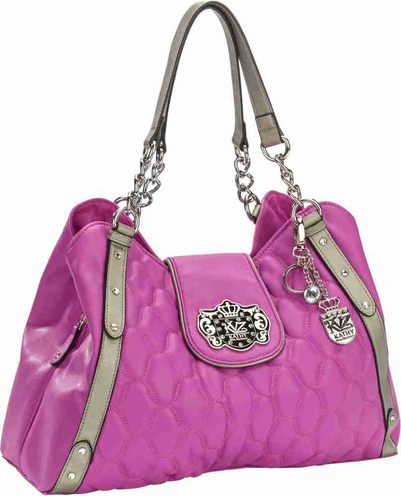 Buy Kathy Van Zeeland Women Pink Handbag Multicolor Online Best