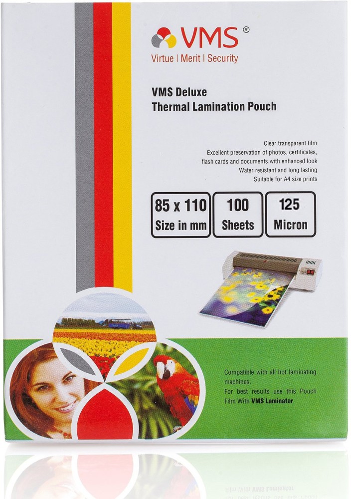 TYH Supplies 100-Pack 4 x 6 Inch 5 Mil Clear Hot Glossy Thermal Laminating  Pouches Lamination Sheet Laminator Pockets