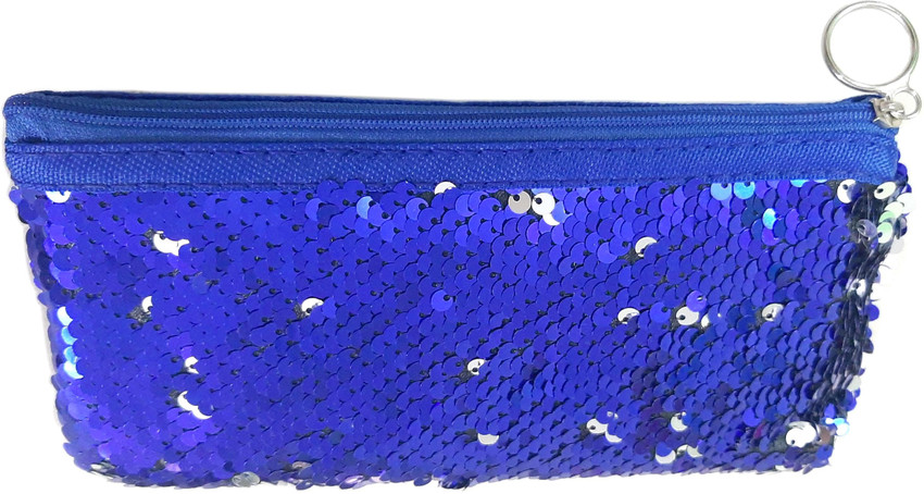 MAJESTIC BASKET Color Pouch Glitter Pencil Case Cosmetic Bag