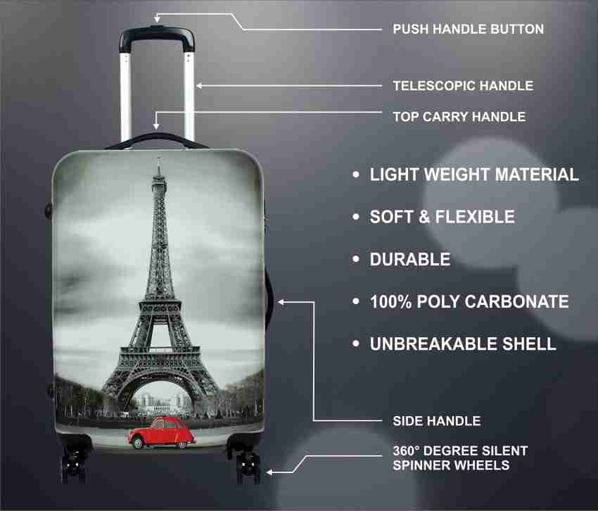 Eiffel tower discount hard shell luggage