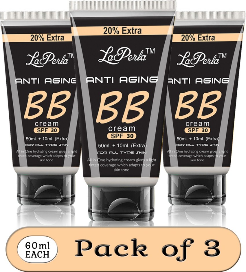 La Perla Whitening Anti Aging BB Cream SPF 30 Pack of 3 Buy La