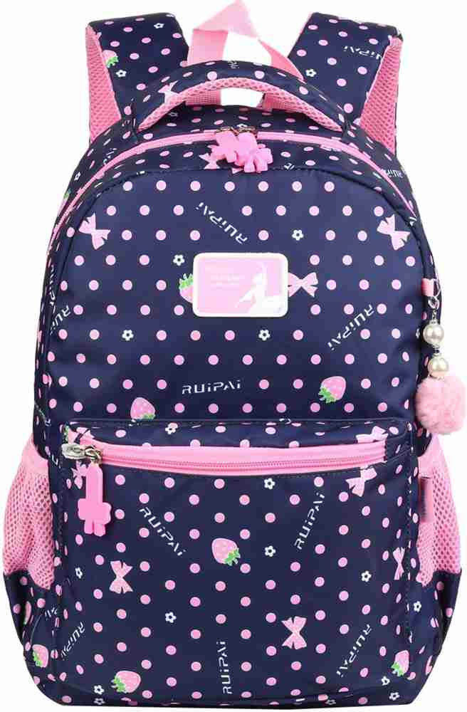Vbiger Unisex School Backpack Adorable Student Shoulders Bag Trendy Printing 14 L Laptop Backpack Royal Blue Price in India Flipkart