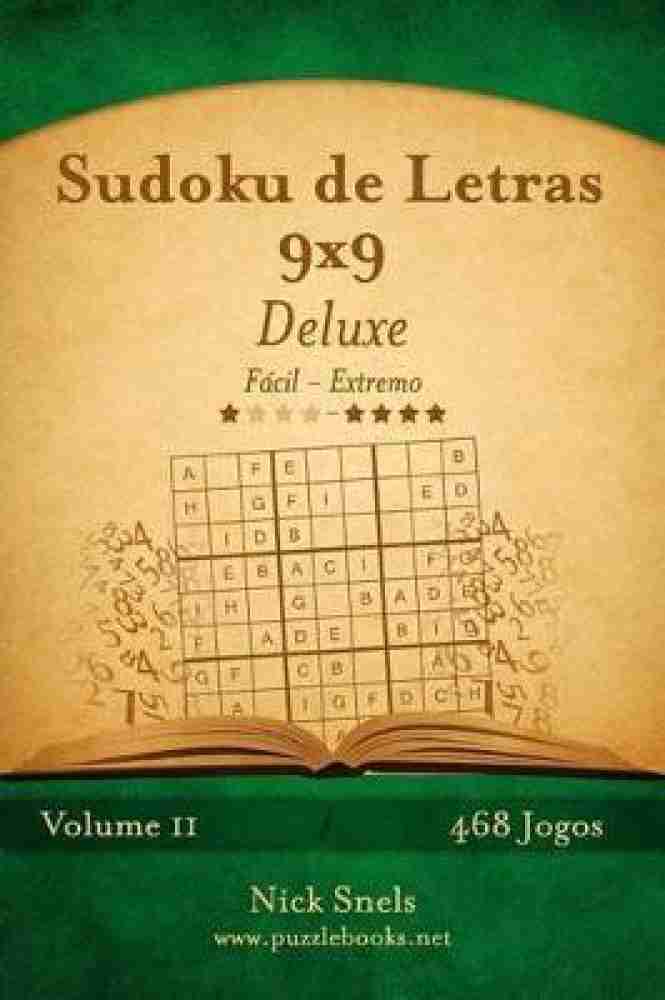 Sudoku De Letras 9X9 Vers?O Ampliada - F?Cil Ao Extremo - Volume