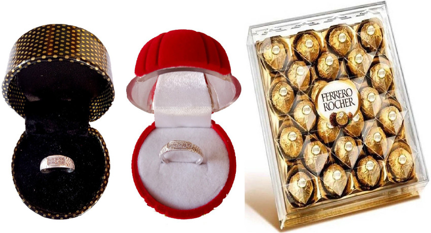 FERRERO ROCHER Pack Of 24 Chocolate With Sparkly Couples Silver
