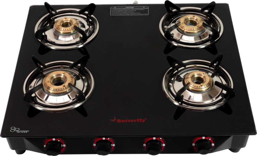 Butterfly gas stove 4 on sale burner stainless steel