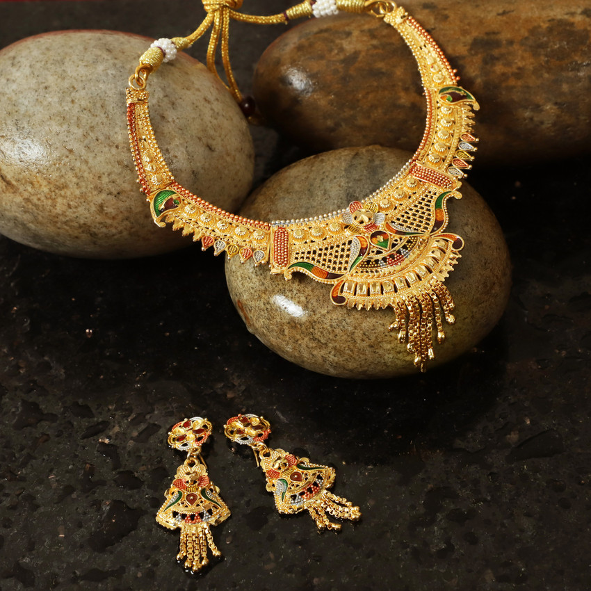 Mansiyaorange alloy jewel set hotsell