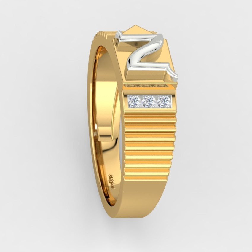 ShipJewel Naive N Ring 14kt Diamond Yellow Gold ring Price in India Buy  ShipJewel Naive N Ring 14kt Diamond Yellow Gold ring online at