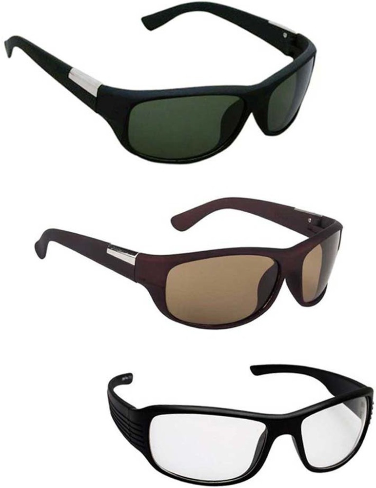 Buy Lee Topper Wrap around Sunglasses Clear For Men Women Online Best Prices in India Flipkart