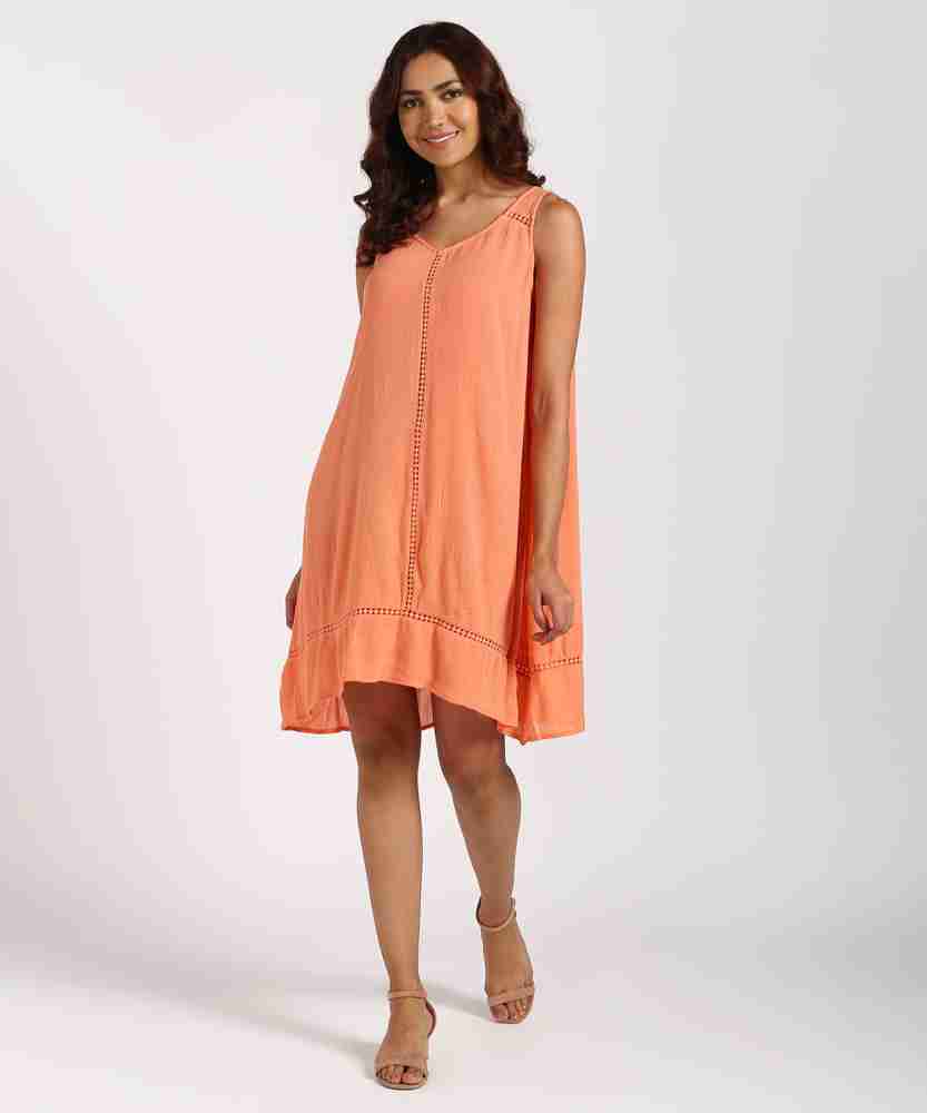 Marks and 2025 spencer orange dress