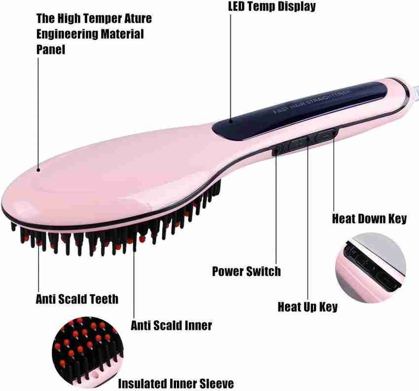 BRANDSHOPPY hair straightener brush Electric Hair Straightener