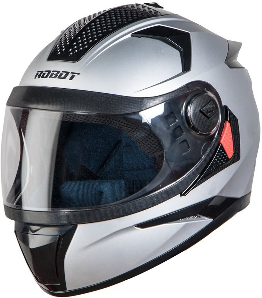 Steelbird SBH 17 7Wings Robot Full Face Helmet in Silver with