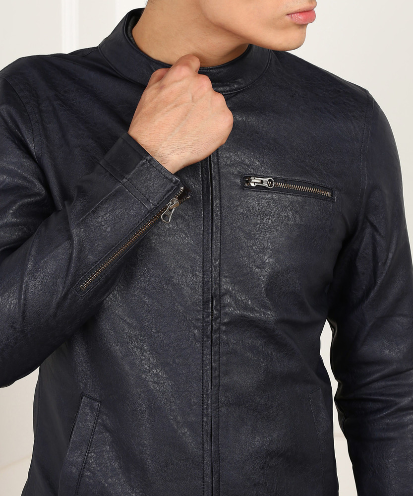 United colors of benetton leather on sale jacket