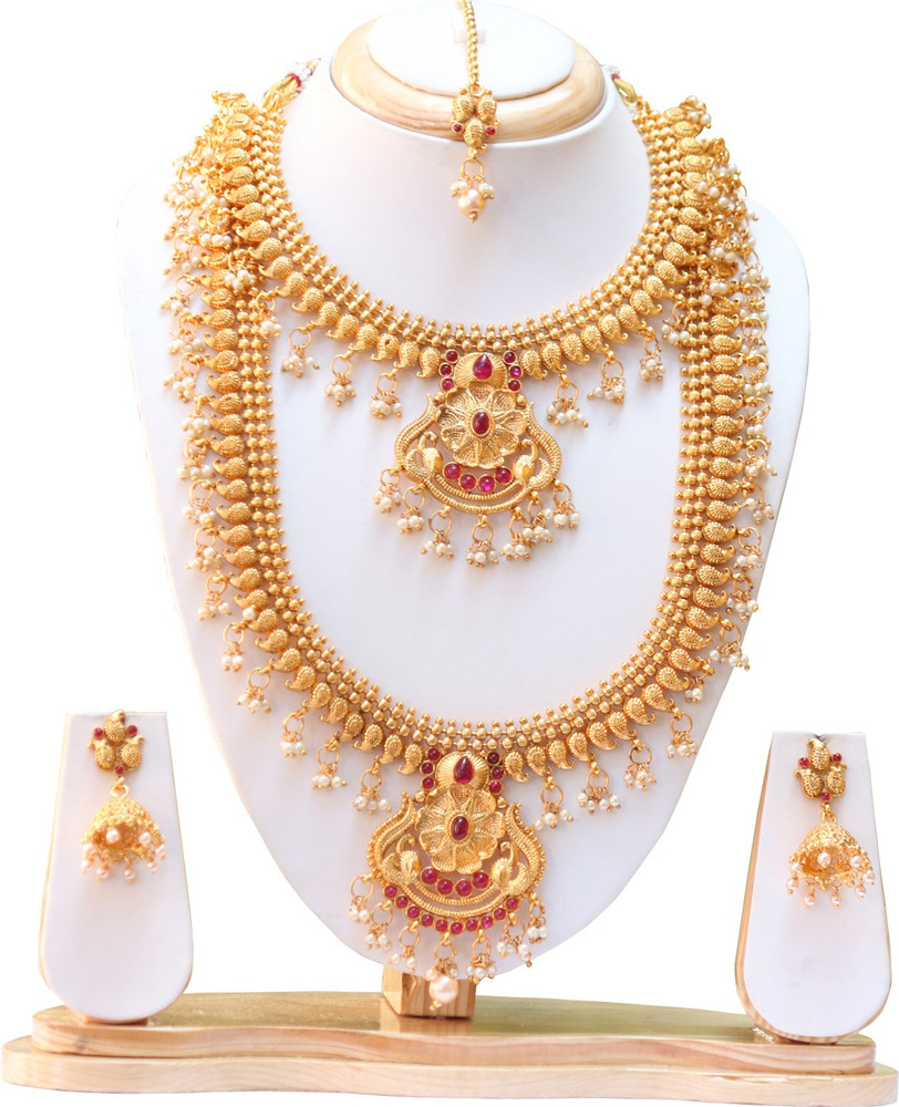 Ethnicking Alloy Gold Jewellery Set Price in India Buy Ethnicking Alloy Gold Jewellery Set Online at Best Prices in India Flipkart