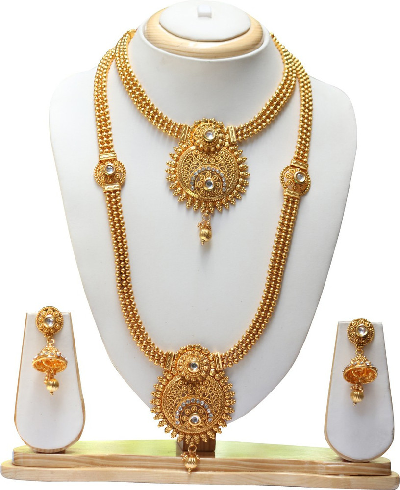 Ethnicking Alloy Gold Jewellery Set Price in India Buy