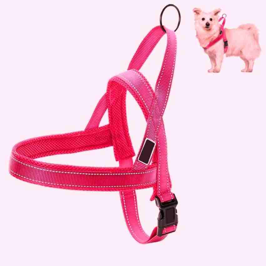 Pink reflective dog outlet harness