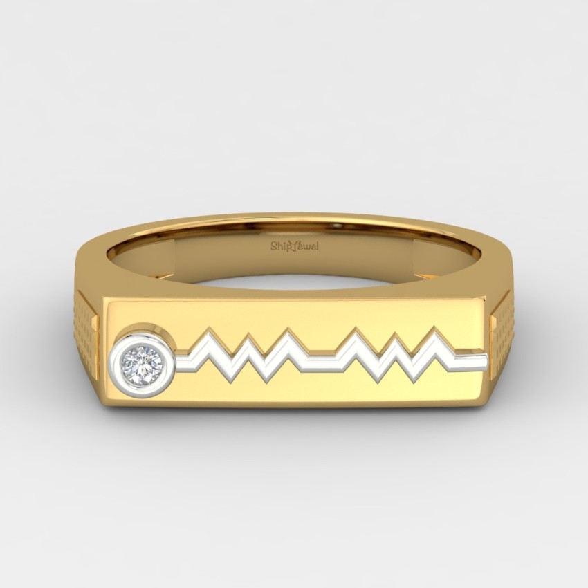 ShipJewel Devil D Ring 18kt Diamond Yellow Gold ring Price in
