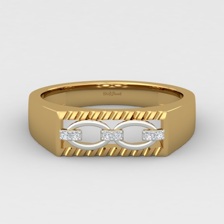 ShipJewel Devil D Ring 18kt Diamond Yellow Gold ring Price in