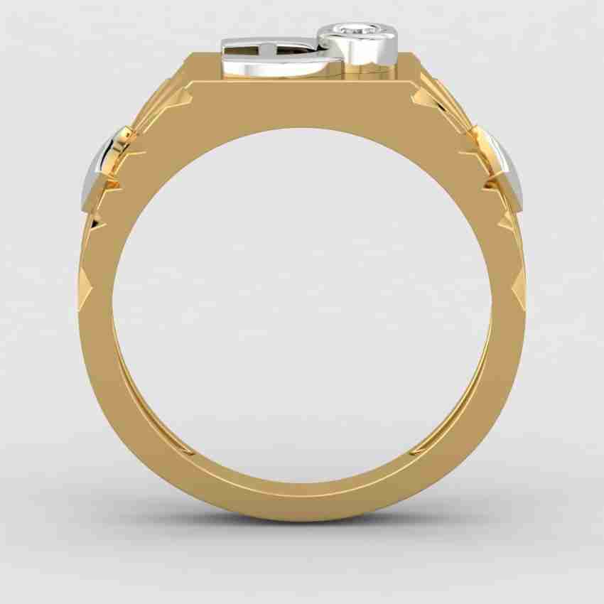 ShipJewel Devil D Ring 18kt Diamond Yellow Gold ring Price in India - Buy ShipJewel  Devil D Ring 18kt Diamond Yellow Gold ring online at