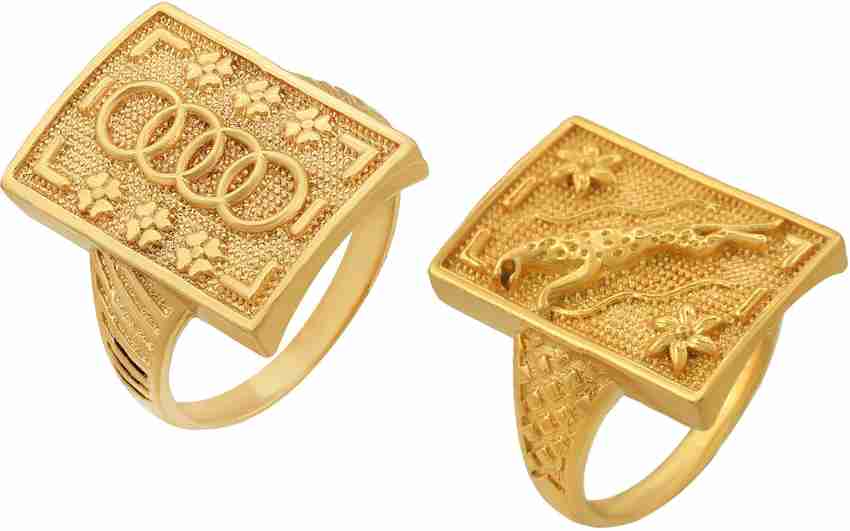 Jaguar symbol gold ring outlet