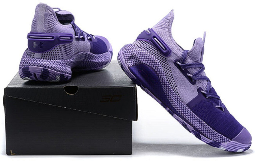steph curry purple sneakers