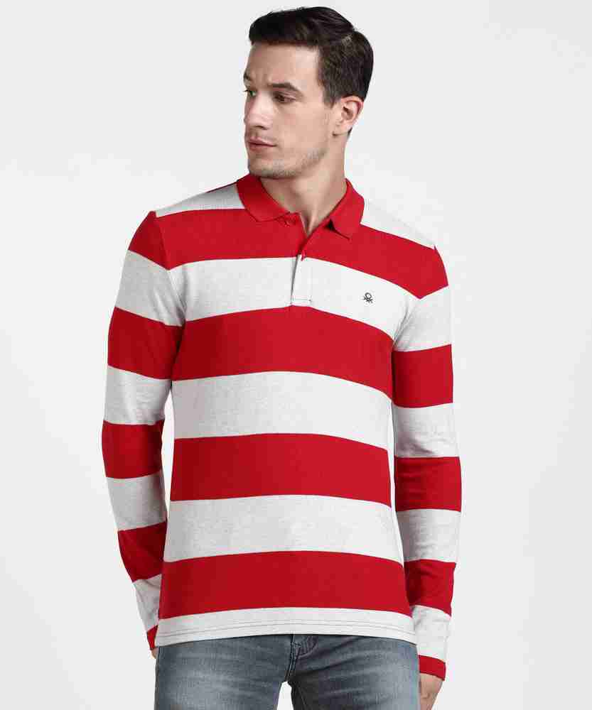 Polo shirt red hotsell and white combination