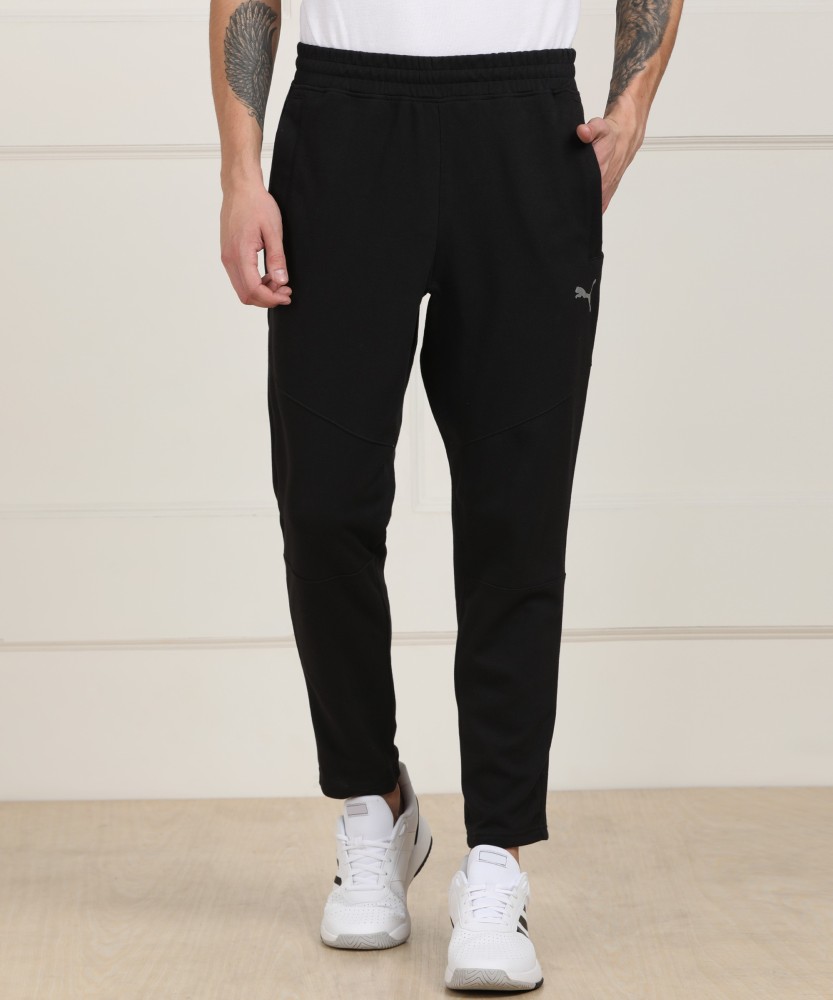 PUMA Solid Men Black Track Pants - Buy PUMA Solid Men Black Track Pants  Online at Best Prices in India