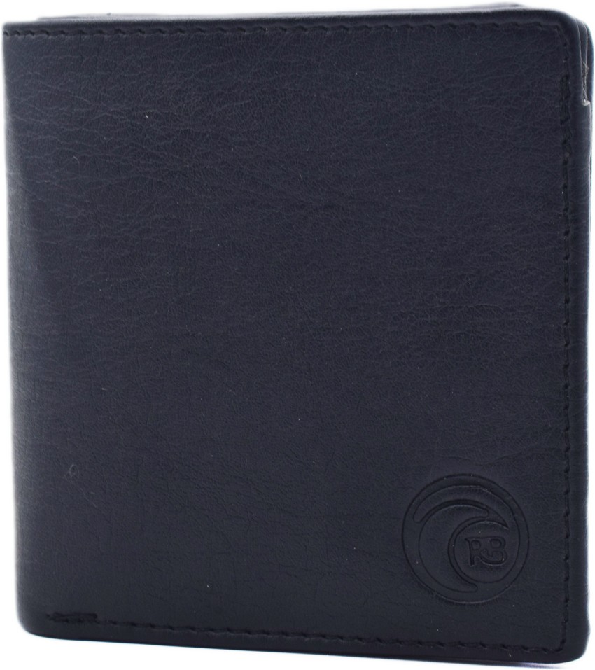 KINGFLYER Men Casual Black Artificial Leather Wallet Black - Price in India