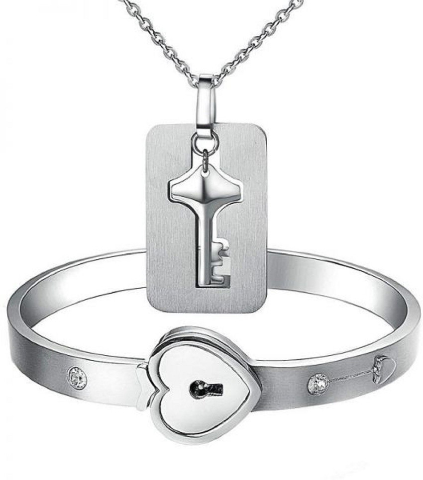 NP Stainless Steel Crystal Silver Bracelet Set Price in India Buy NP Stainless Steel Crystal Silver Bracelet Set Online at Best Prices in India Flipkart