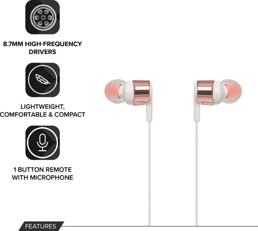 JBL T210 Wired without Mic Headset Price in India Buy JBL T210