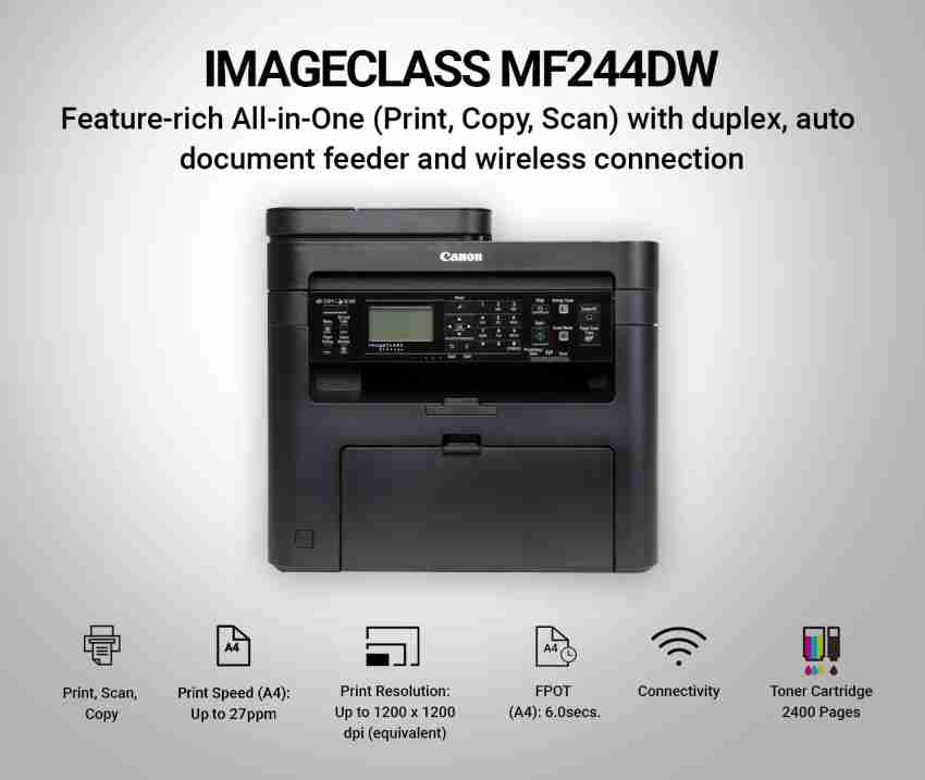 Canon ImageCLASS MF244dw Multi-function WiFi Monochrome Laser