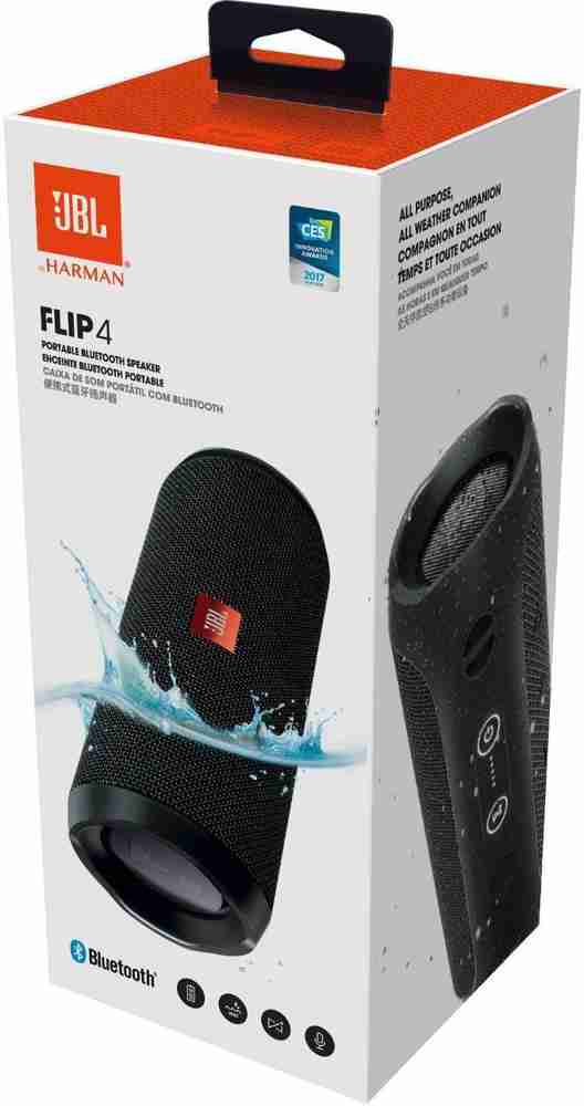 Jbl black flip best sale 4