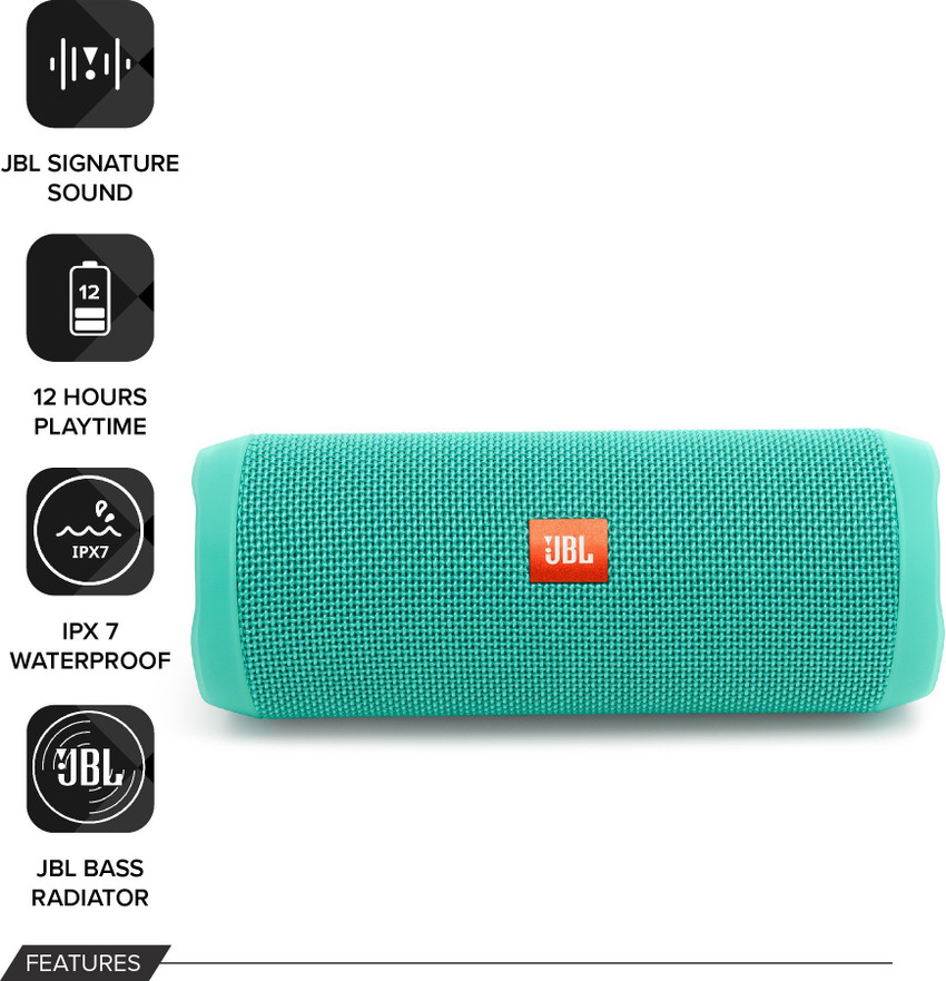 Jbl flip 4 watts hot sale rms